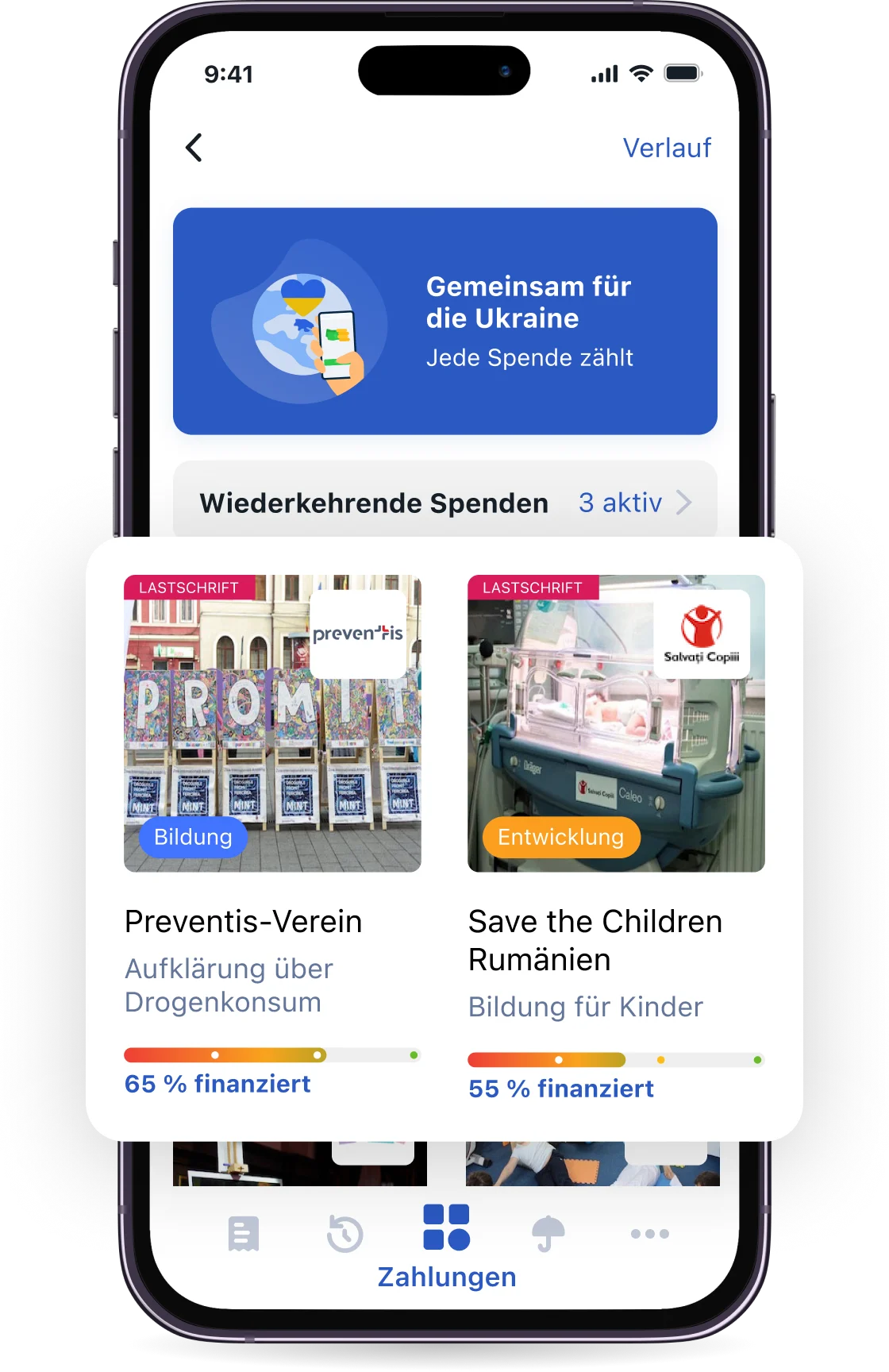 Für eine gute Sache spenden